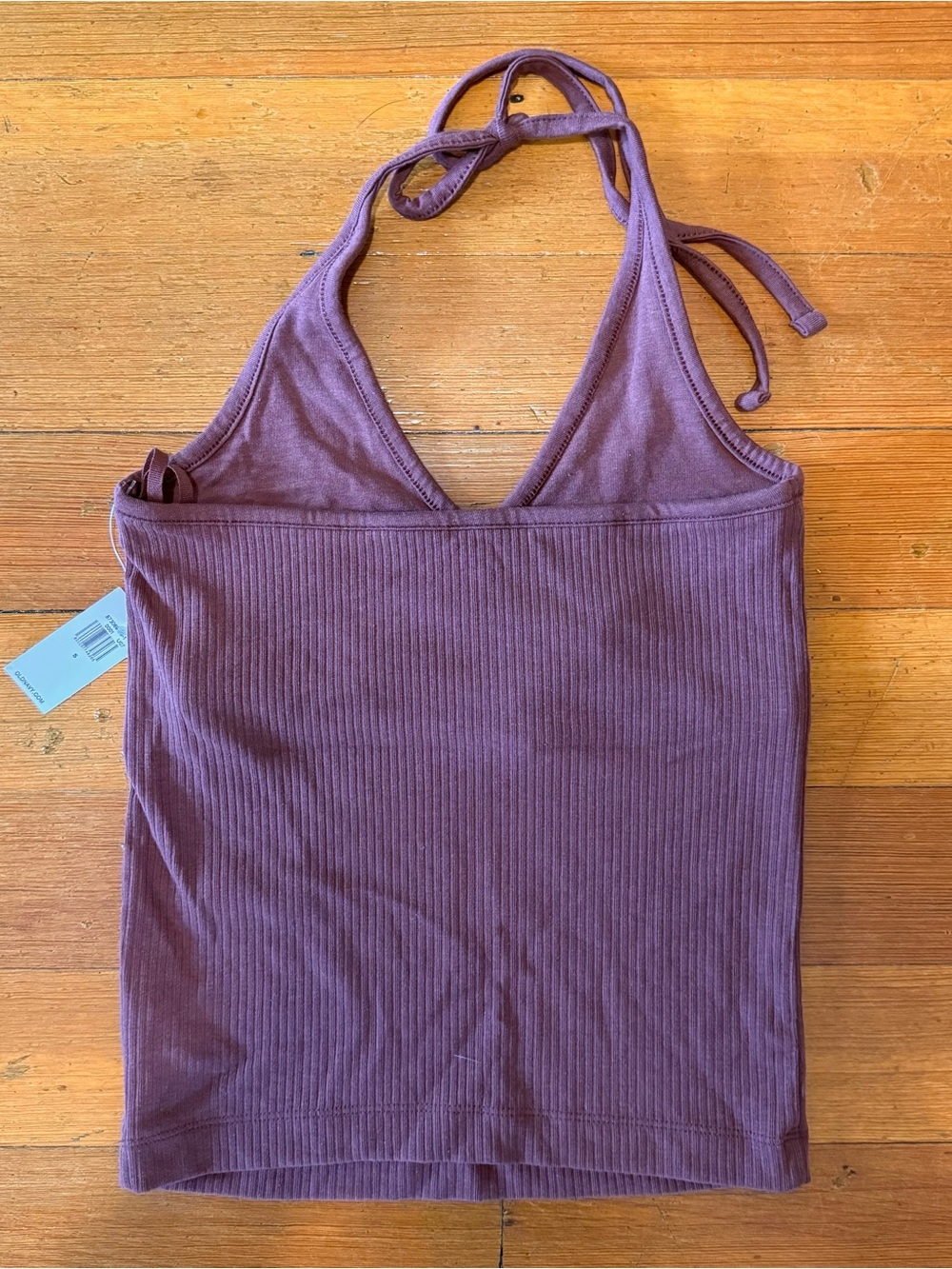 NEW | Ribbed V-Neck Halter Tank Top - Picture 2 of 4